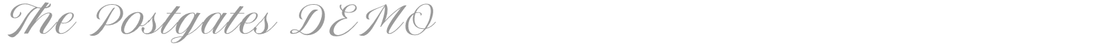 The Postgates font preview